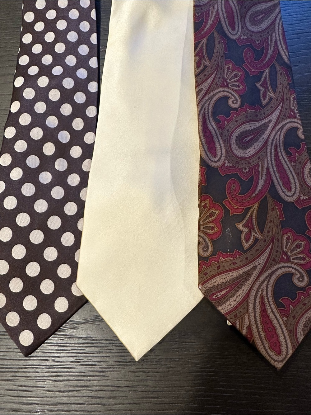 Classic Menswear Silk Tie Bundle — Perry Ellis Portfolio & Stanley Blacker- 3
